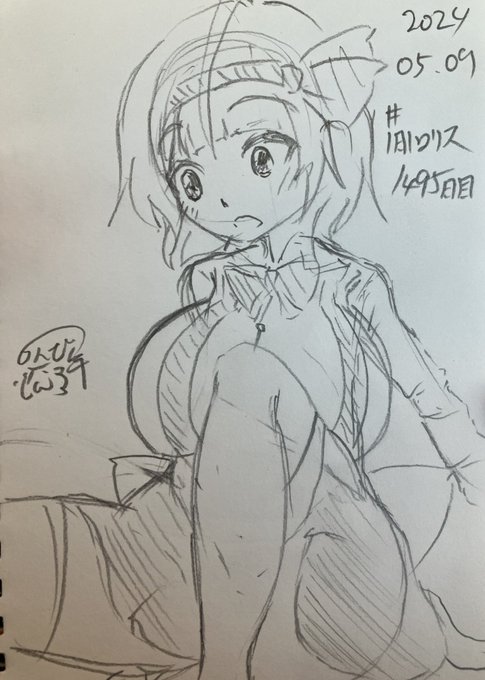 #1日1ロリス
1495日目。
普段描かないようなシチュな絵 