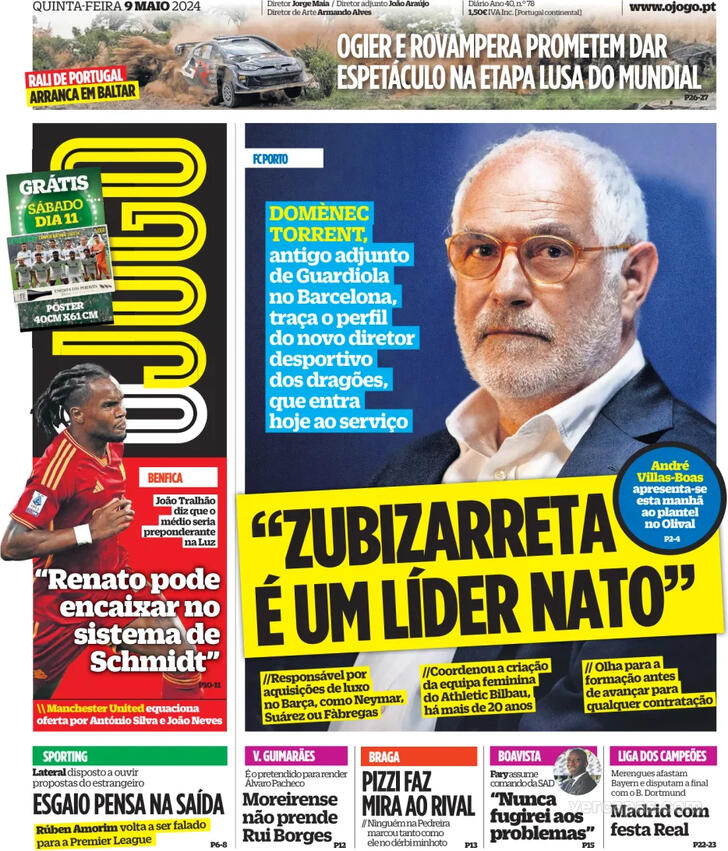 Bom dia, Nação Porto 🔵⚪ Jornais desportivos dia 09 🗞
