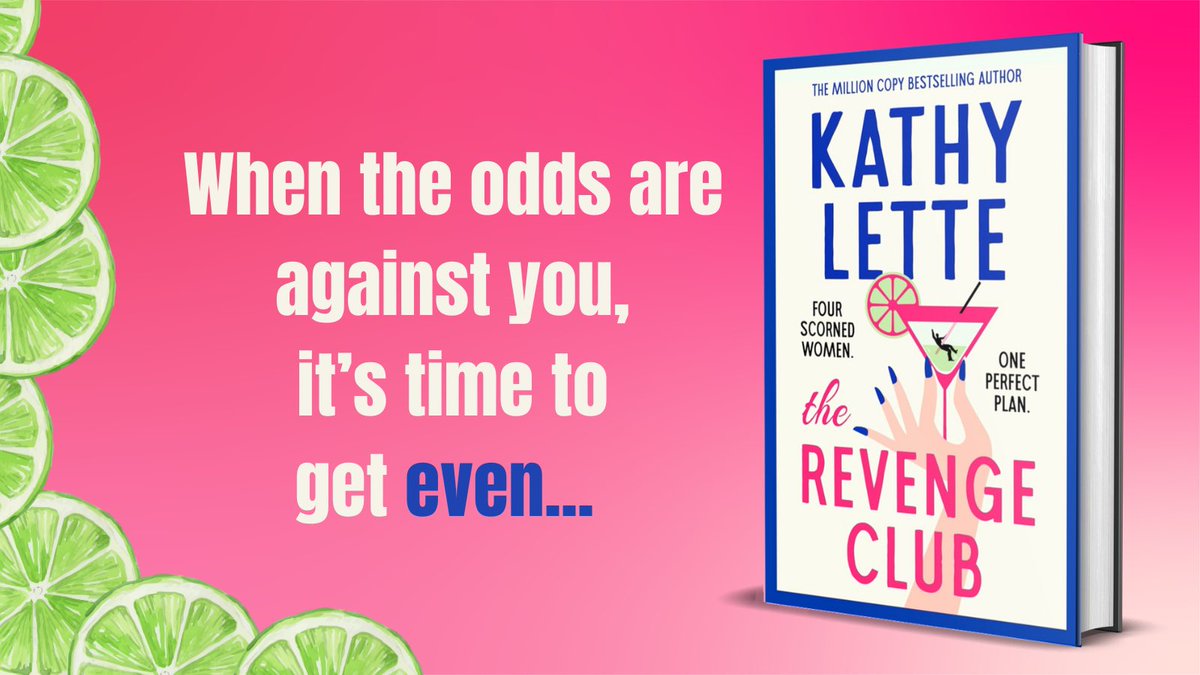 .@KathyLette’s laugh-out-loud and wickedly witty THE REVENGE CLUB is released today. Let the games begin… 💅🏼 bit.ly/3QZEgVx