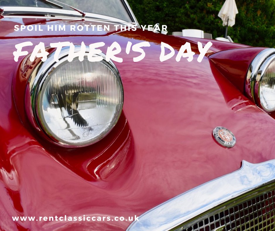 Got an amazing Dad? This year for #FathersDay 16th June give him the best #dads Day experience ever behind the wheel of a Frogeyed Sprite from rentclassiccars.co.uk