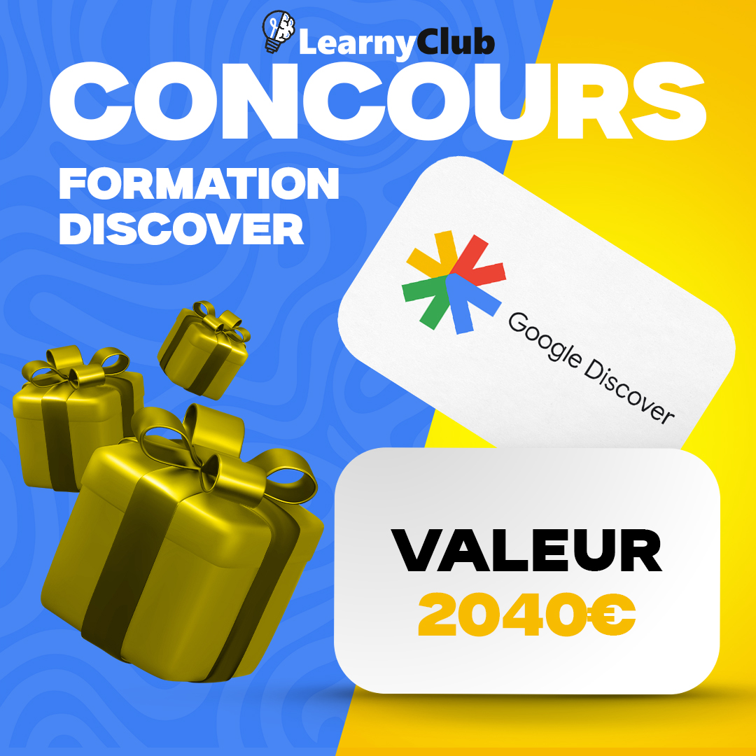 🚀 [JEU CONCOURS #4] 🚀

🎁 À gagner : Formation Discover (Valeur 2 040€)

Pour participer :
🔄 Follow @Learnyclub & @GuilhemChauvin
➡️ RT & Like

📅 TAS le 13/05 !

🍀 Bonne chance à tous !
