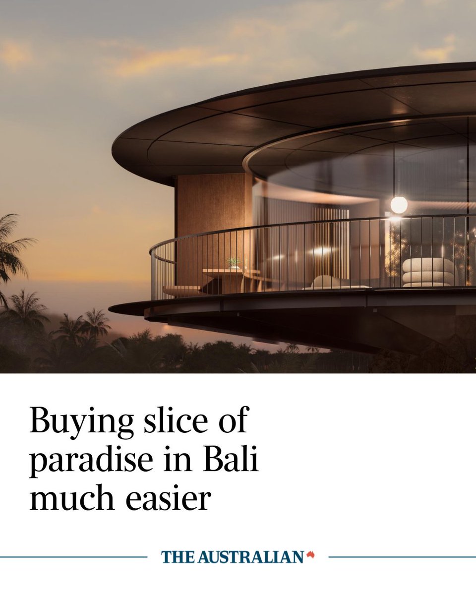 Buying a luxury villa in Bali is a dream for many of the 1.2 million Australians who make the pilgrimage to the so-called Island of the Gods each year: bit.ly/4dtQ4J5