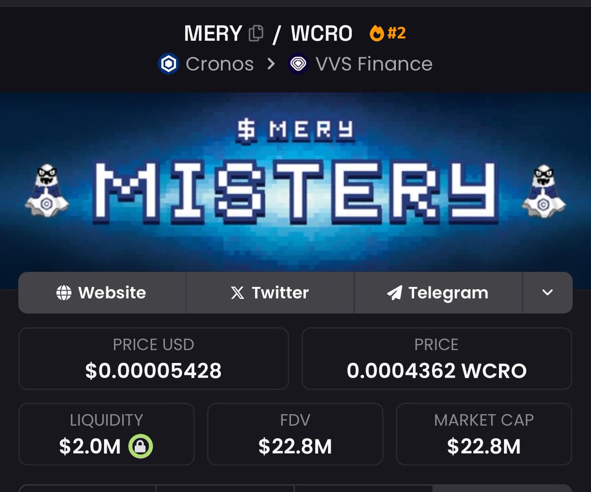 Dear @cryptocom team… @Misteryoncro now holds a powerful 2m in liquidity… all home grown! Do we have enough now to be considered “deep liquidity” to be listed 👻🚀🥳???