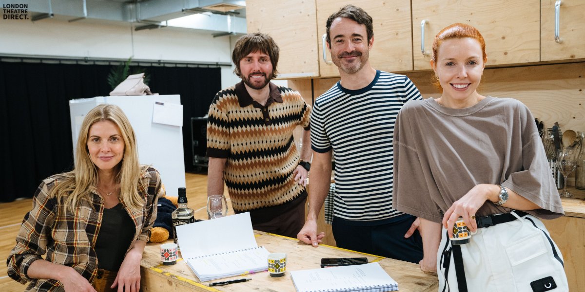 👻 FIRST LOOK 👻 Stacey Dooley, James Buckley, Joel McFadden (<a href="/mrjoemcfadden/">Joe McFadden ⁣🧢</a>) and Donna Air (<a href="/donnaair/">Donna Air</a>) are having 2:22 much fun in the rehearsal room