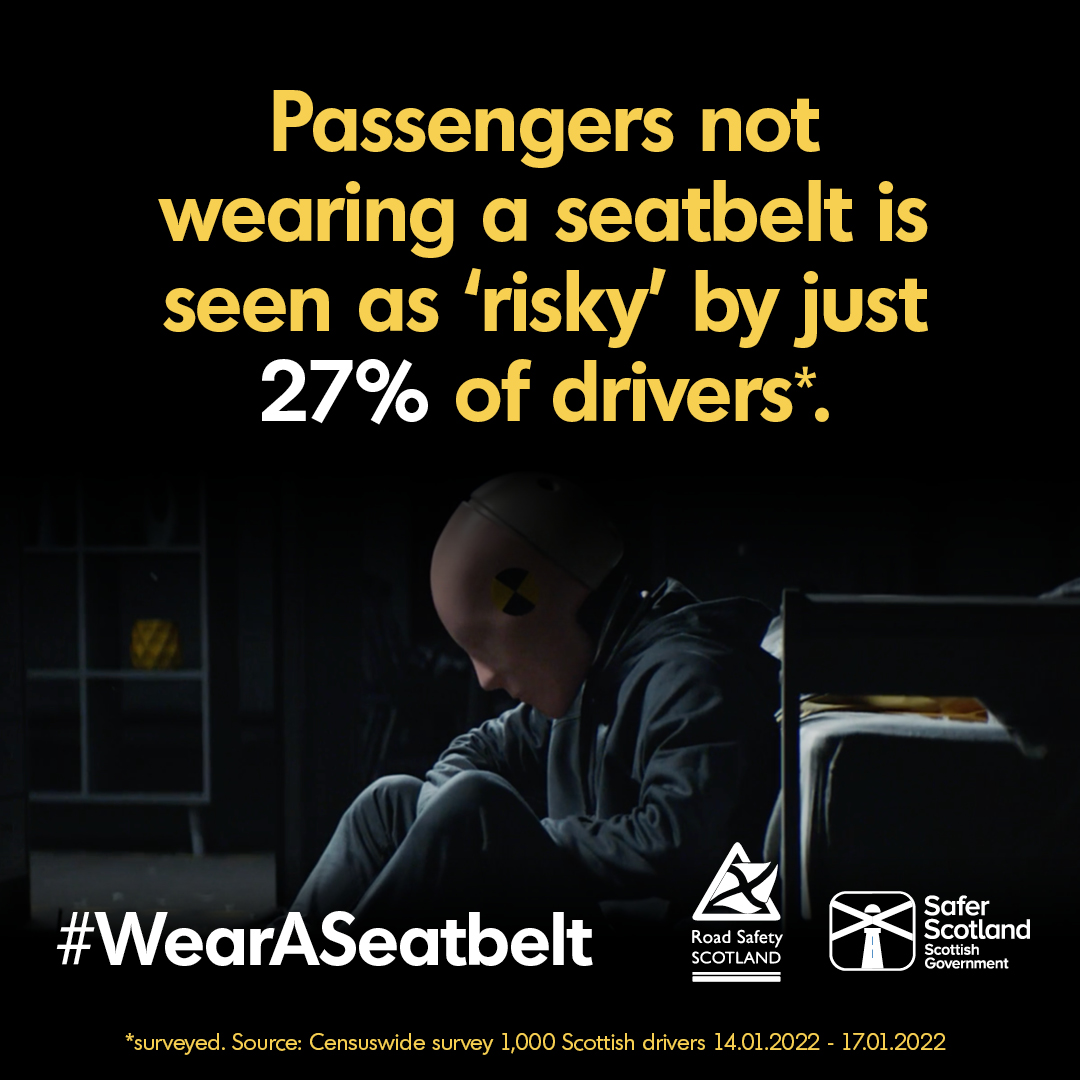 Remember, a driver can be fined for every child under 14 found not wearing a seatbelt 📝👦👧 #WearASeatbelt 📲 Find out more: roadsafety.scot/road-user-advi… @roadsafetyscot @trafficscotland