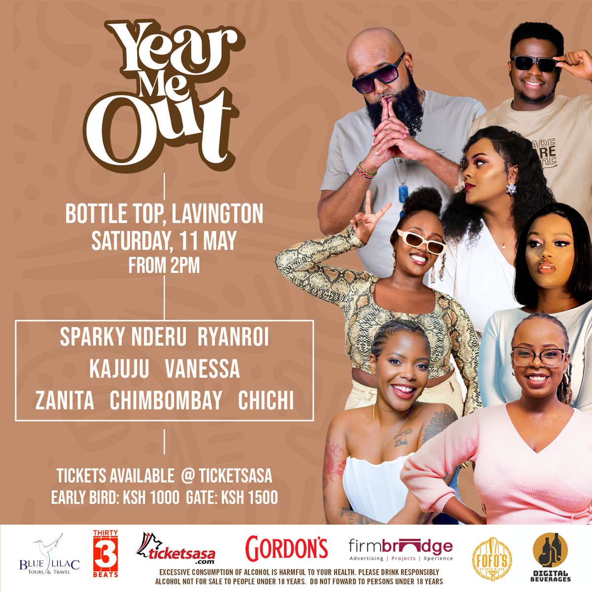 #bestholidaypartner
We are delighted to be partnering with  Year Me Out  as they throw the ultimate party experience!
This Saturday, all roads lead to The Bottle Tops for the biggest party in Nairobi.

See you there. 😎
#YMKOe #party