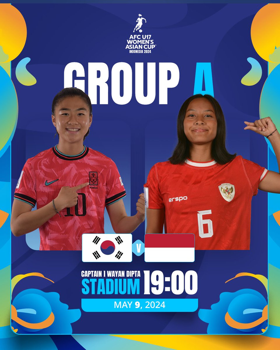 ✨ 𝐌𝐀𝐓𝐂𝐇𝐃𝐀𝐘 ✨

🇰🇷 Korea Republic 🆚 Indonesia 🇮🇩

Both teams are looking to bounce back in Group A. Who will get the crucial win? 

#U17WAC | #KORvIDN