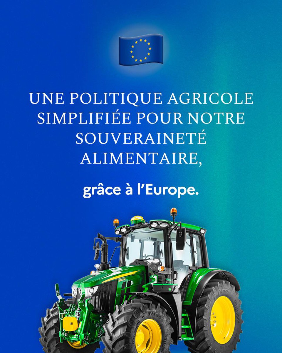 #JourneeDeLEurope🇪🇺 Grâce à l’Europe depuis plus de 60 ans, la Politique Agricole Commune protège notre agriculture et défend cette exception que les produits agricoles et alimentaires ne sont pas des produits comme les autres. La PAC est essentielle pour faire face à des