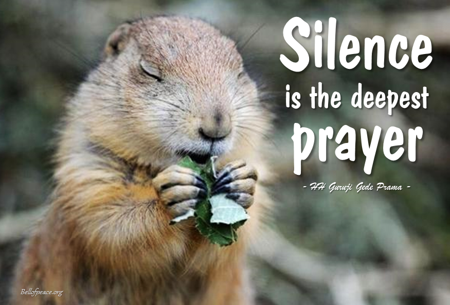 Silence is... #bali #love #peace #meditation
bellofpeace.org
Photo courtesy: Pinterest