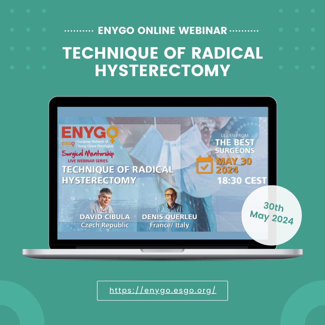 🌟 Unveiling the Art of Radical Hysterectomy! 🌟 🚀 Save the date: 30th of May 22 2024 at 18:30 CET. 👉 Register here: us06web.zoom.us/webinar/regist… Secure your spot now! #ENYGO #Webinar #RadicalHysterectomy #SurgicalTechnique