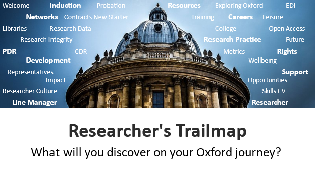 OXFORD RESEARCHERS: Have a question about personal, research and career development opportunities? 

Use the Researcher’s Trailmap 👇
ox.ac.uk/research/suppo…