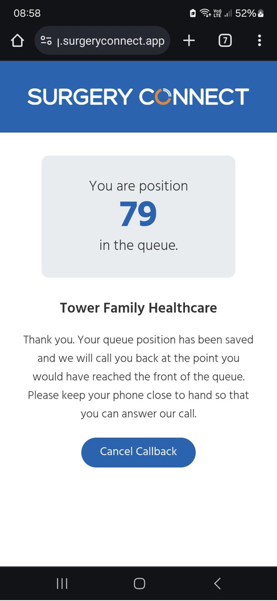 BigStrongRed1's tweet image. Trying to see a GP in 2024. Yes, 79, in the queue! #nhs #nhsfailing #nhsproblems #gpsurgery #GPproblems