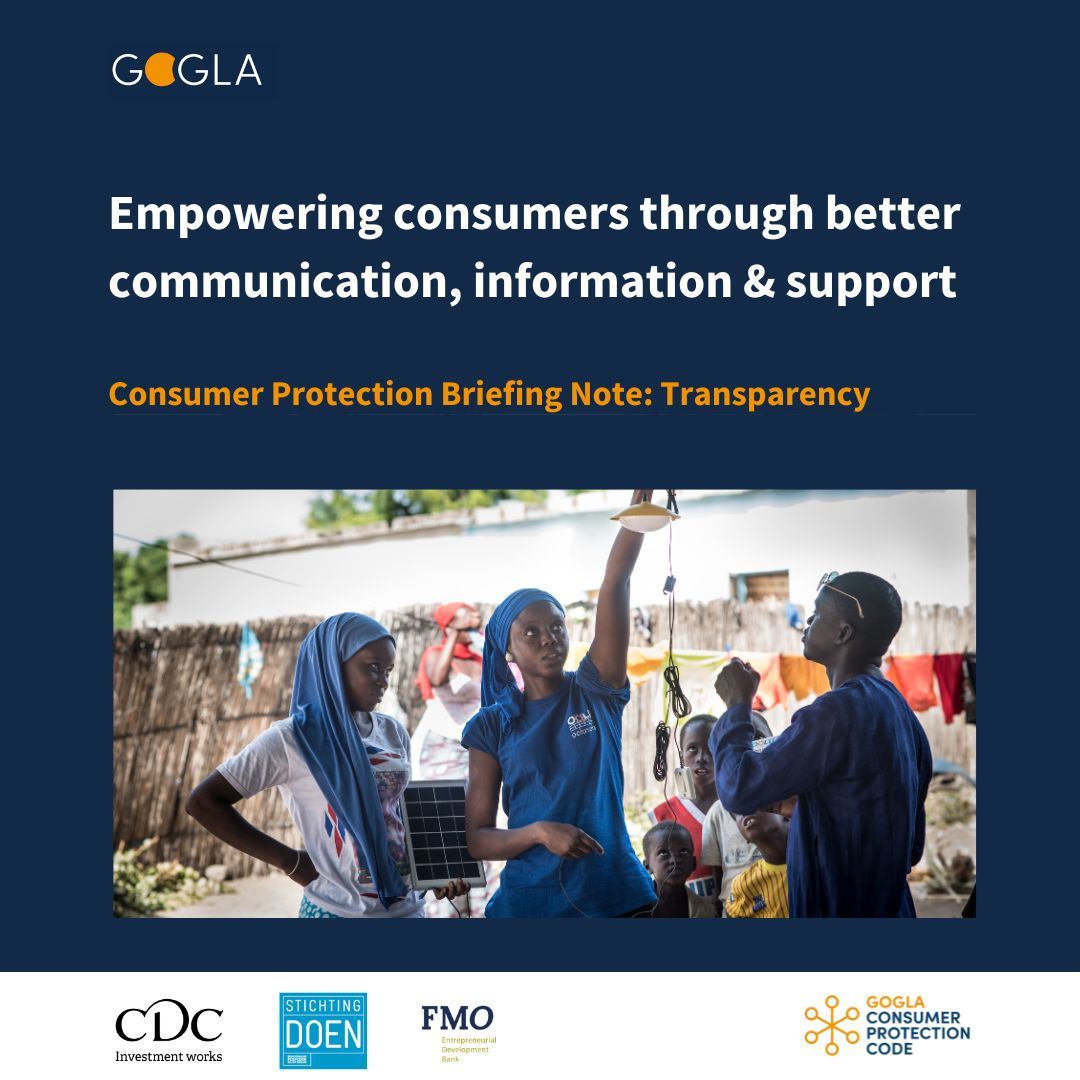 🔎 What can be done to eliminate ambiguity and foster trust in handling customer data? 

Learn how @upOwa, a CP Code advocate, ensures trust in handling customer data & empowers consumers in #OffGridSolar from our report: bit.ly/3VTXnDt