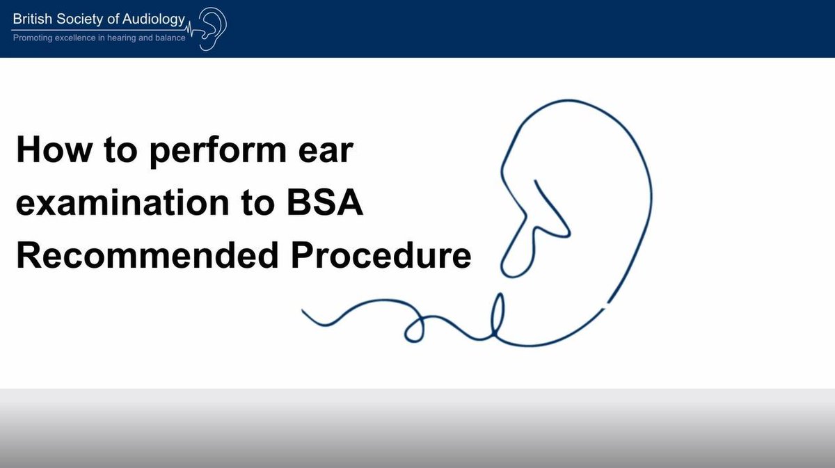 With a special thank you to DeMontfort University audiology department, discover how to perform an ear examination to the BSA Recommended Procedure now over on the BSA YouTube Channel 👉 buff.ly/3Kbnm2p #audiology #audpeeps #hearing #ear #earexamination @cppeengland