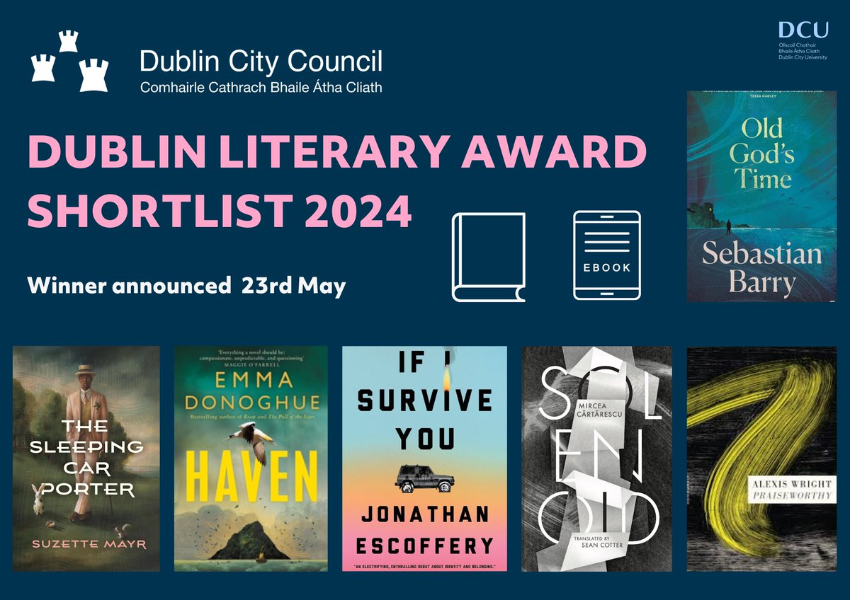 All 6 books shortlisted for the Dublin Literary Award are now available from Cregan and O'Reilly Library - summer reading sorted! Will you borrow the winning title, announced on the 23rd May? Read more about the titles and check their availability here dcu.ie/library/dublin…