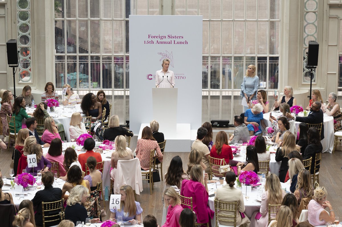 Today Foreign Sisters will be hosting their annual lunch in support of us at @RoyalOperaHouse with guest speaker @SarahTheDuchess. The guests that attend this event are always generous in their contributions towards our life-saving research ❤