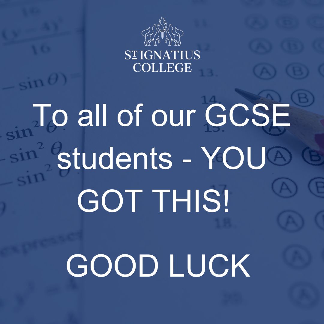 Thinking about all of our students who just started their first GCSE paper! Wishing you the best for this exam season! #AMDG #gcses2024 #EnfieldAchievers #EnfieldSuccess