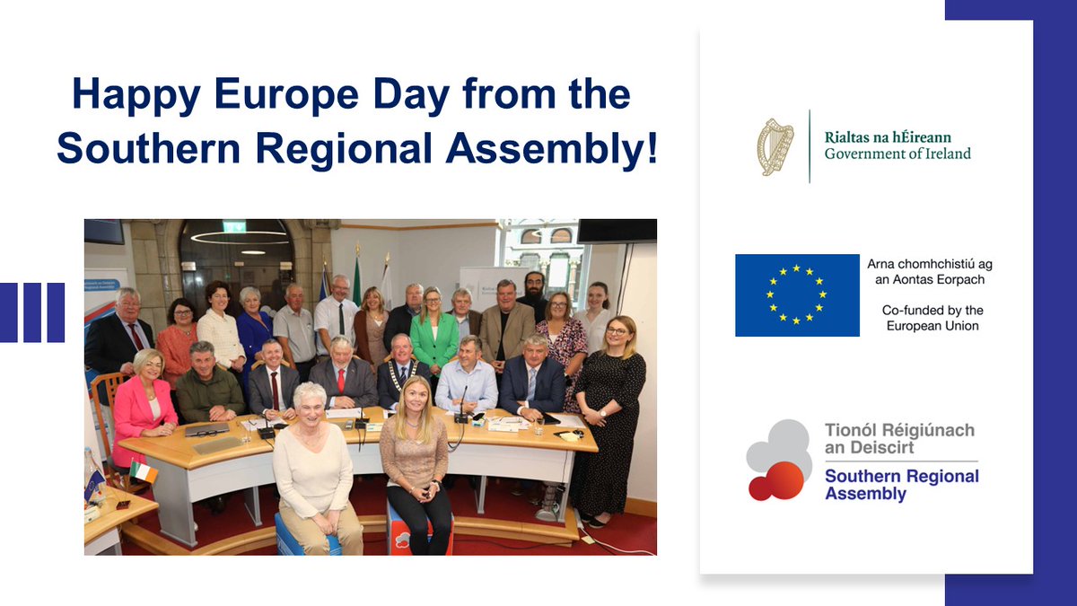 Happy #EuropeDay2024 – we are celebrating 51 years since Ireland joined the EU & the contribution of the #ERDF to Irish regions. Visit ow.ly/2qmf50Ryohl for on ERDF in the regions. #europeday #euinmyregion