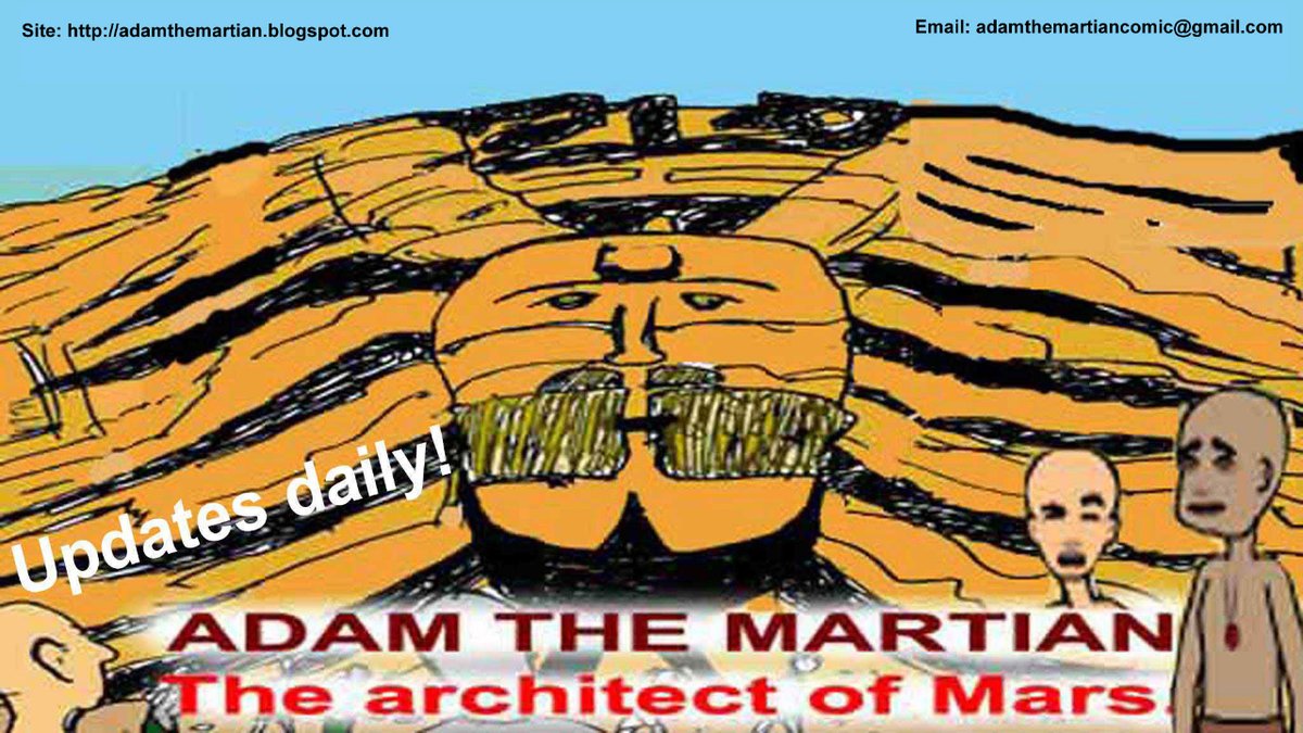 #Read #today's #dailycomic of ADAM THE MARTIAN. THE ARCHITECT OF #MARS.

➡️ theduckwebcomics.com/Adam_the_Marti…

#comics #comic #art #comicart #dailycomics #webtoon #toons #webtoons #illustration #artist #cartoon #cartoons #comicstrip #comicstrips #webcomics #webcomic #comicbook #nasa #esa