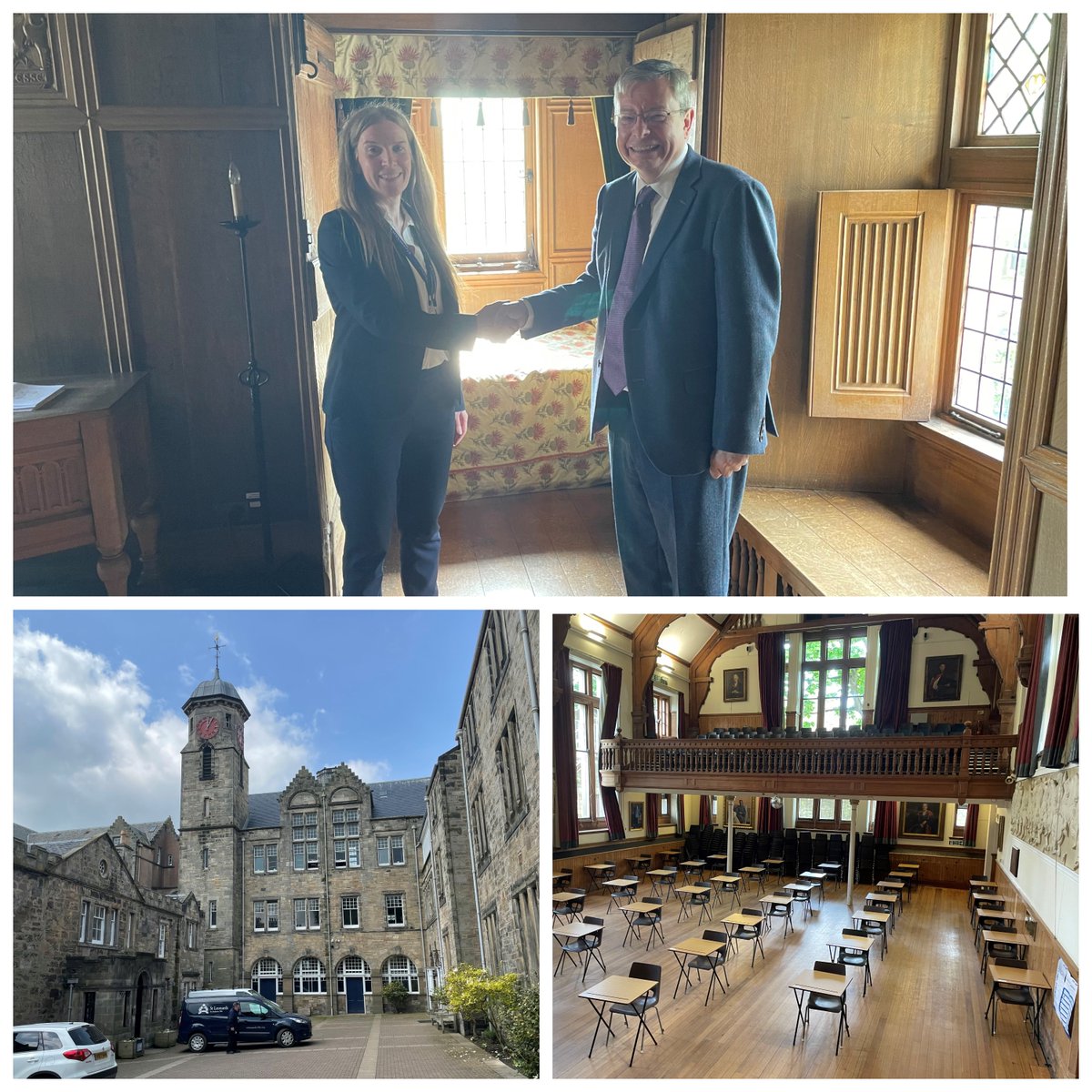 Thanks to Senior Deputy Dawn Pemberton-Hislop for welcoming the <a href="/HMC_Org/">HMC (The Heads' Conference)</a> General Secretary to St Leonard’s School in St Andrews. In addition to a fabulous location, the school boasts a bedroom reputedly used by Mary Queen of Scots. <a href="/StLeonards_Head/">St Leonards School</a>