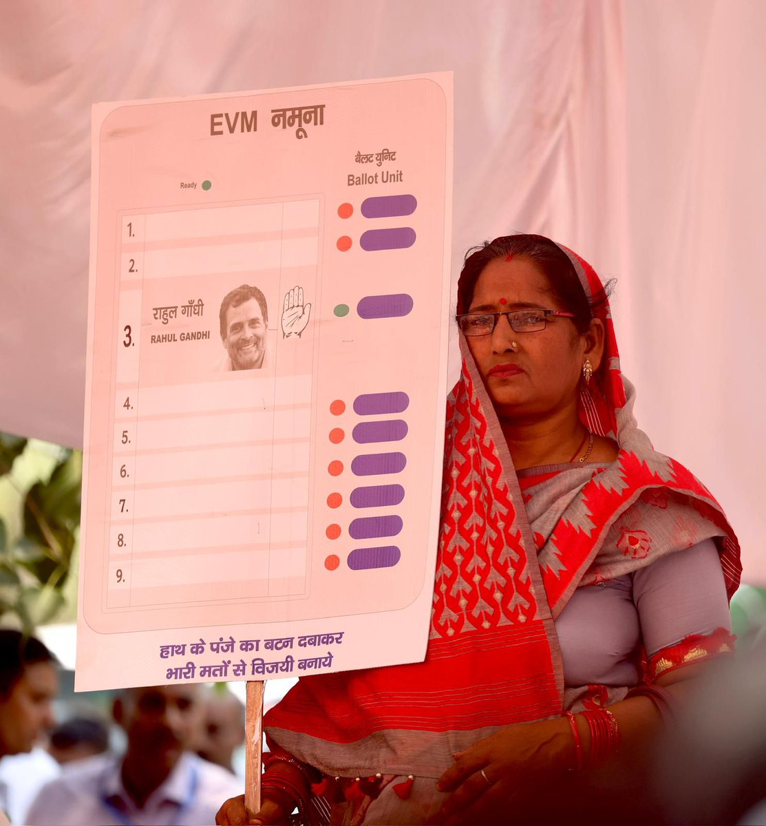 Raebareli, Uttar Pradesh.

People's Leader Shri @RahulGandhi ji's EVM Number  3 🗳️

#Vote4INDIA
#Vote4RahulGandhi