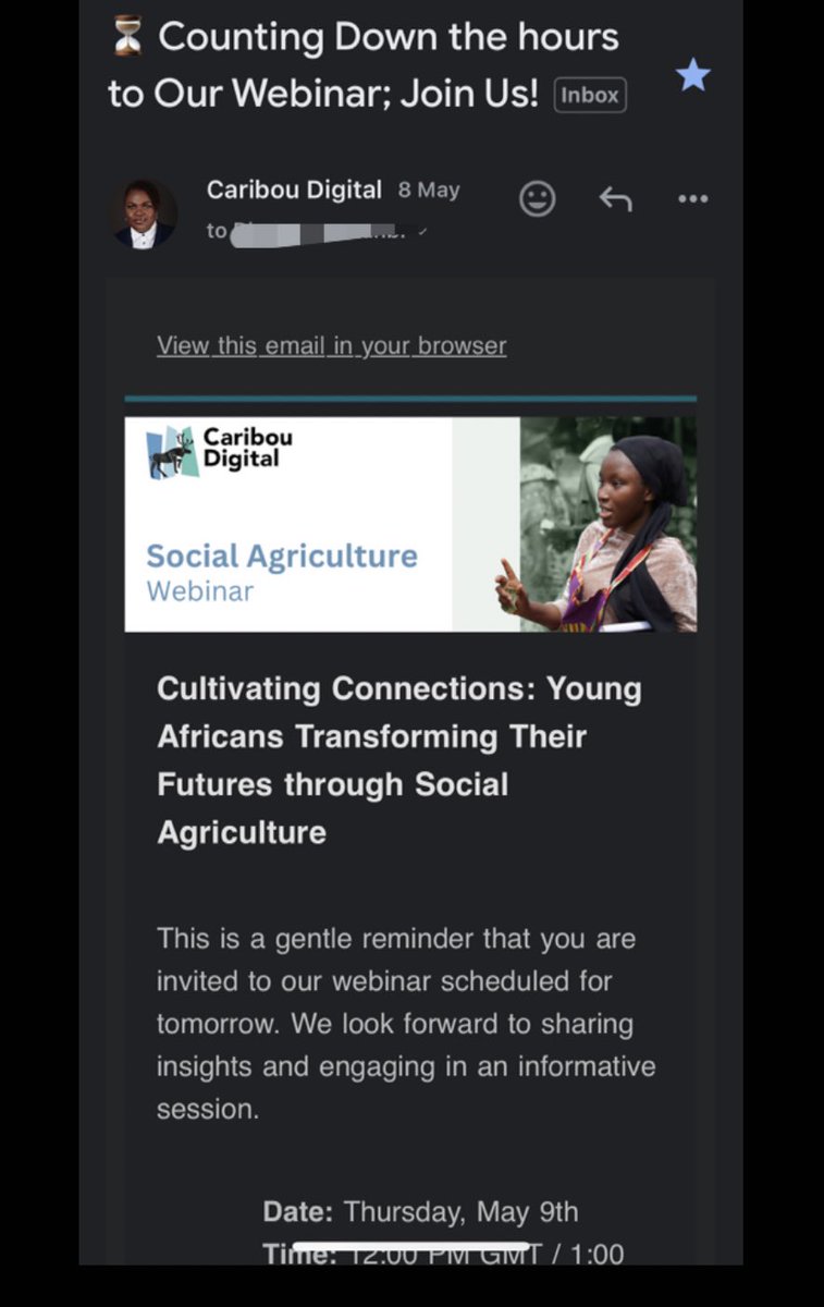 I'm so excited and eager about this webinar in particular 🫠

All thanks to  @cariboudigital for putting this together.

Thank you @Nig_Farmer for bringing this to my TL.

#agrictechsis