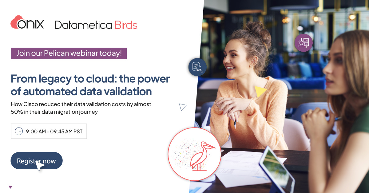 TODAY'S THE DAY! 📷 Join our #datavalidation webinar NOW! Learn about maintaining data accuracy during migration, hear @Cisco 's migration success, and grasp key KPIs. Secure your spot now – register before it's too late! 

onixnet.com/from-legacy-to…