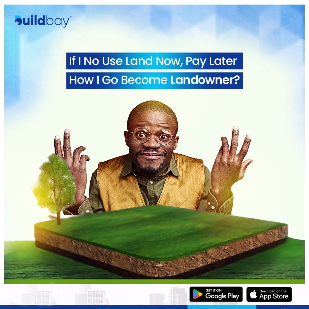 How you wan join the league of landowners if you never hear about Land Now, Pay Later?

Get lands wey go always appreciate in value with LNPL😉😉.

You Still Dey Wait?

Send DM NOW to become landowner today.

#buildbay
#landowners
#lnpl