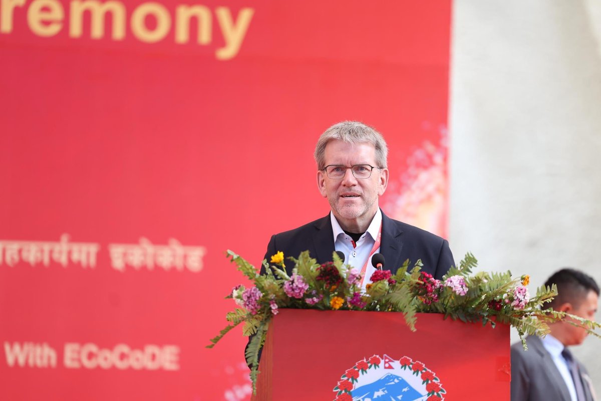 I had the pleasure of attending the Sunkoshi-Marin tunnel breakthrough event yesterday. It was a great example of American technology being used to help improve access to water resources in Nepal. This tunnel, completed in nineteen months by Robbins’ tunnel-boring machine —