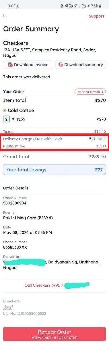 ayush_ganatra's tweet photo. Hey @zomato @zomatocare @deepigoyal,
What are the basis of charging Restaurant Packaging Charges?
Are they genuinely charged by Restaurant or you guys charge it as and when you wish?
You can see in the screenshots, I have been charged packaging charges once but not the 2nd time https://t.co/8DH2Ed2mVA
