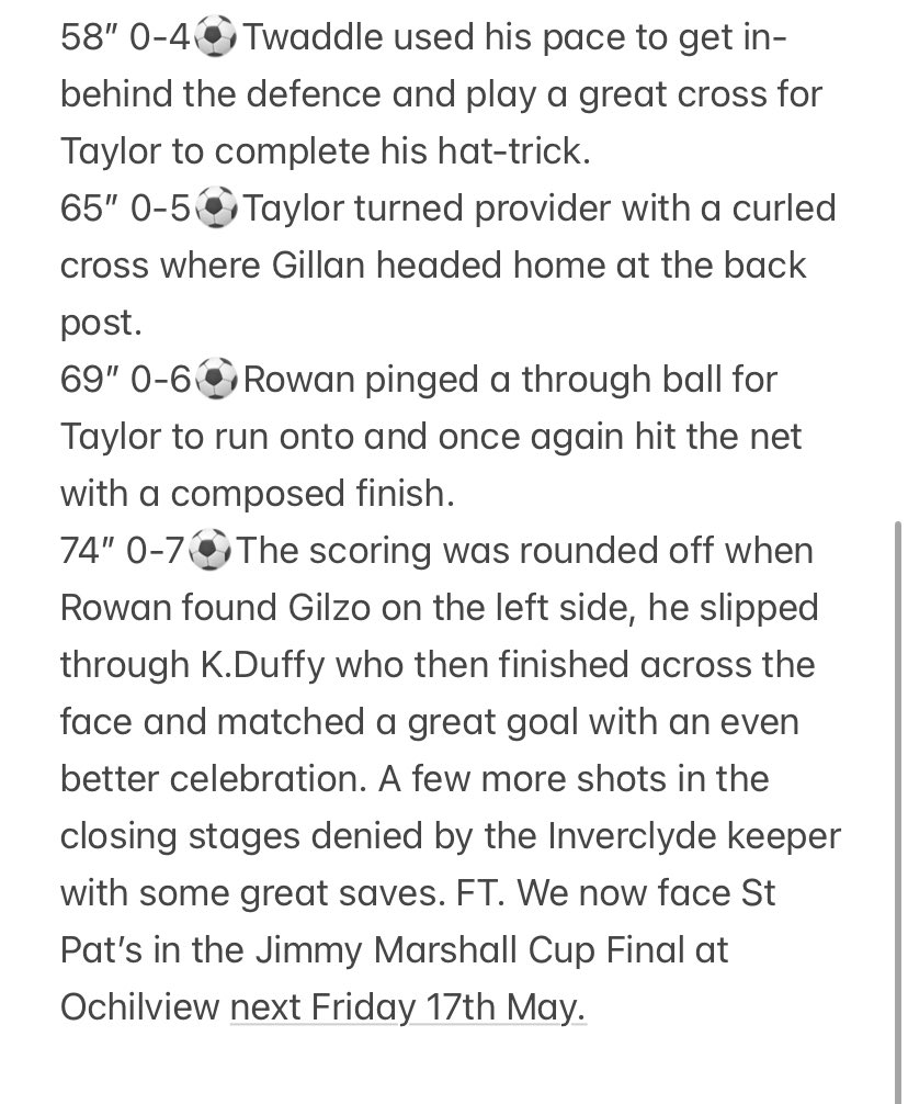 CCFC Saturday tweet media