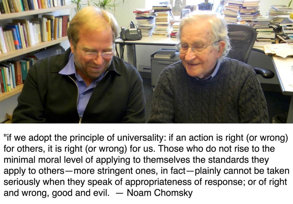 @normfinkelstein The great linguist & philosopher Noam Chomsky agrees: