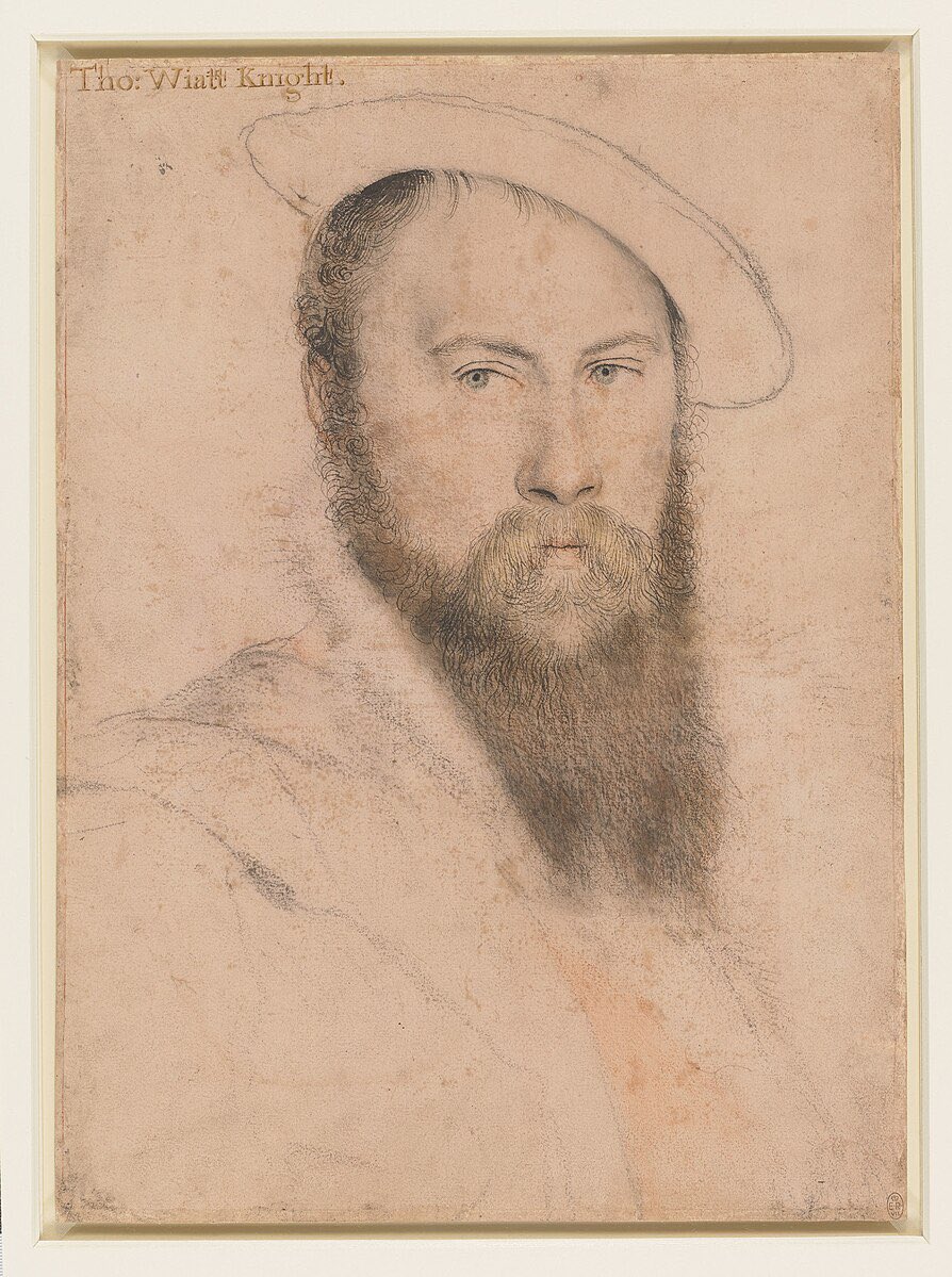 Sir Thomas Wyatt…drawn by Hans Holbein (Royal collection) 
#inourtime