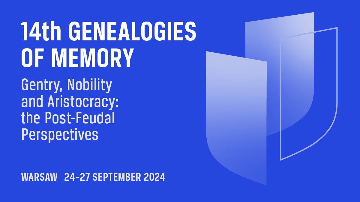 📣 Last ten days to send in your application for the 14th conference within the Genealogies of Memory on 'Gentry, Nobility and Aristocracy: the Post-Feudal Perspectives'! 📅 Application deadline: 19 May 2024. 🔗 Read more: enrs.eu/edition/geneal…