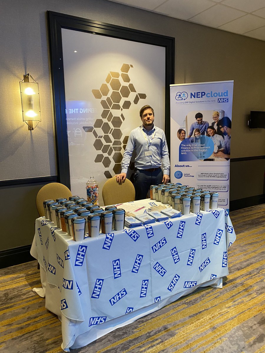 All set for the NHS Commercial Procurement Conference, hosted by @NorthEastSDN pop by our stand for a chat with Lisa & Ben 😁 #NEPcloud #NHS #Procurement #NHSfinance