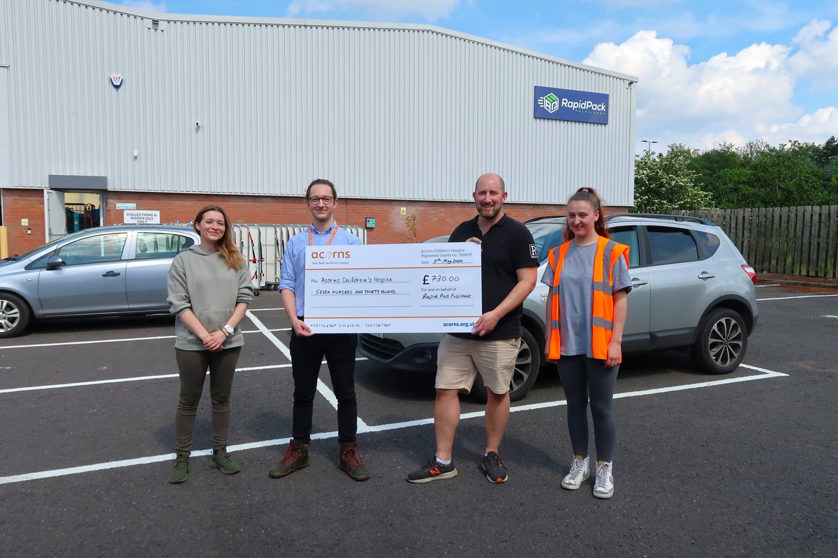 🥳 Thank you Connor Stanley for coming out to see us yesterday so we could hand over our @LLHalf fundraising total for @AcornsHospice 🎉 We're looking forward to the next events and we're proud to support such a fantastic charity. Thank you again to all of our sponsors!