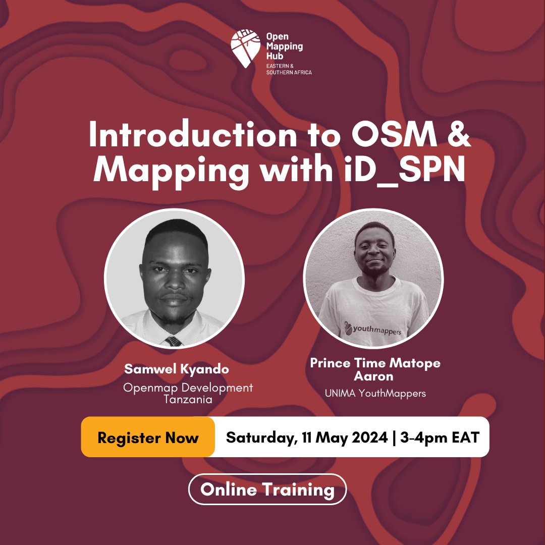openmapping_esa's tweet image. This weekend, the Spatial People Network is hosting a training session you won't want to miss! Join us this Saturday for an Introduction to the ID Editor.
Register here
docs.google.com/forms/d/1Z05m9…
#SpatialPeopleNetwork #ESAHub