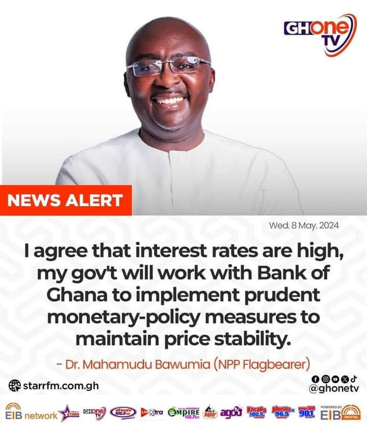 In 2017, you told us Ghanacard and digital address will reduce interest rate.

We are in 2024 and you are back again telling us that interest rates are high and that your government will reduce it if you become President.

Political SCAMMER