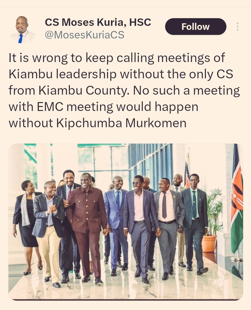 k47news's tweet image. Moses Kuria has reaped what he sowed. After disrespecting Baba Raila Odinga, despite the support he received in education, now facing mistreatment from the very regime he helped install. Karma doesn't miss a beat. #PaybackTime.