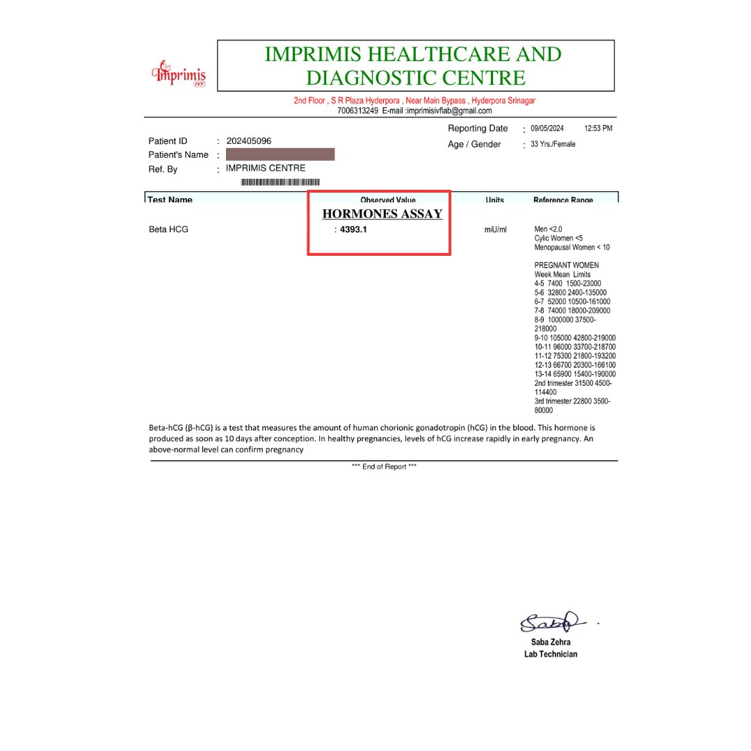 🎉🌟 Congratulations on Your Positive Pregnancy Report! 🌟🎉

Call for an appointment: 9821036466, 9650777084

For more info, visit our website
imprimisivfsrinagar.com

#ivf #ivfpregnancy #ivftreatment #ivfcentre  #maleinfertility #icsi #iui #infertility #femaleinfertility