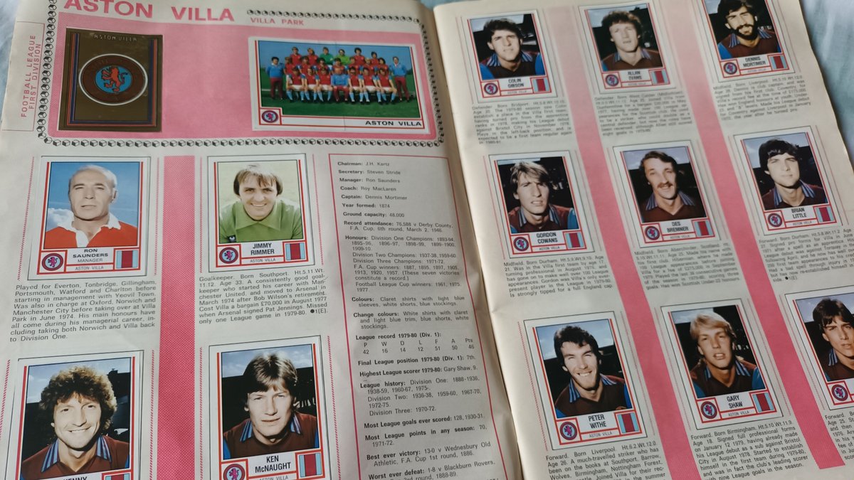 Of the first four Panini albums, which had the best layout and sticker design?
78 (Wolves), 79 (Bristol City), 80 (Manchester United) or 81 (Aston Villa). 

#gotnotgot #panini #wwfc #bcfc #mufc #avfc
