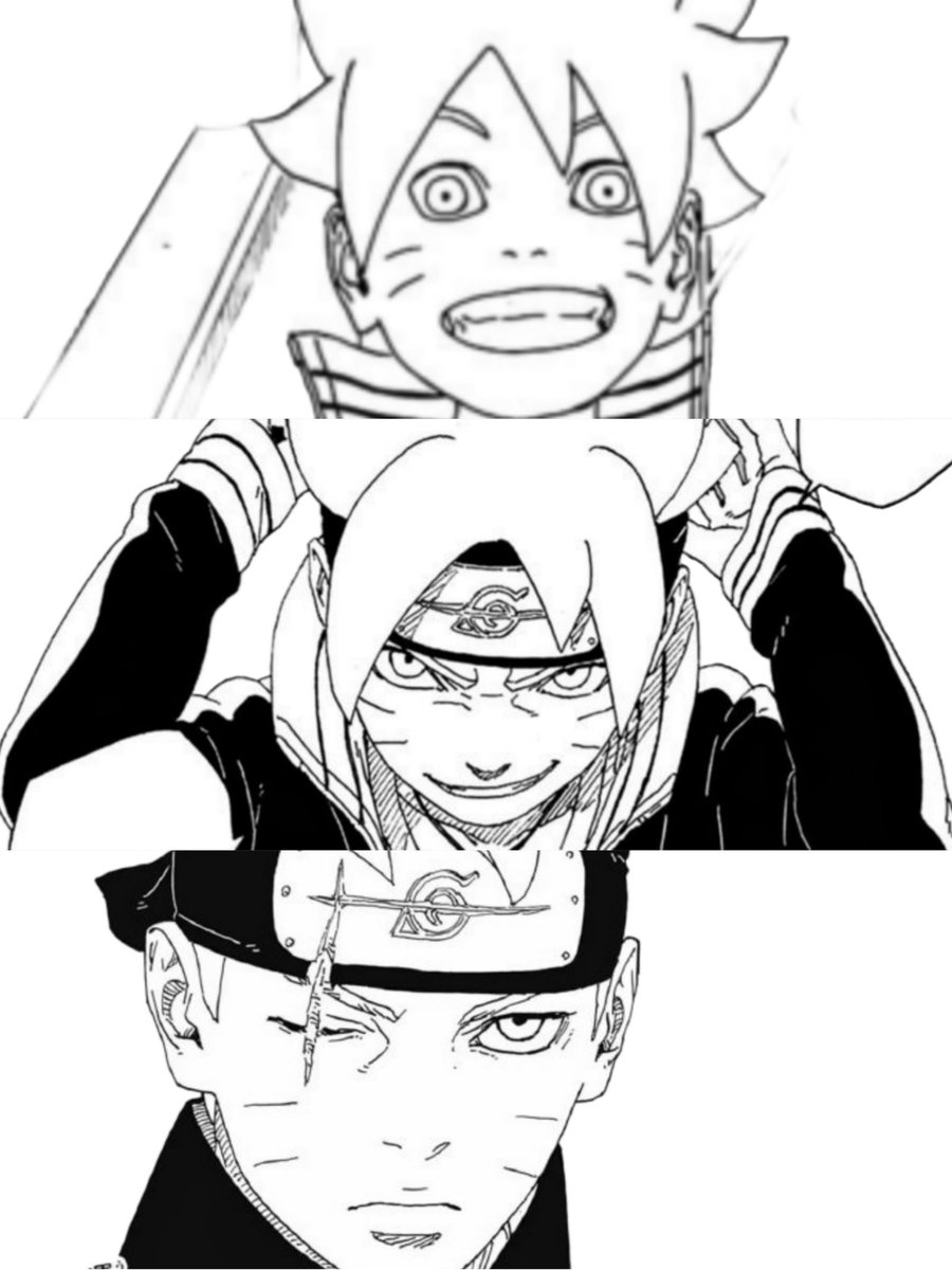 Boruto slowly changing while experiencing what it's like to be a shinobi>>>>