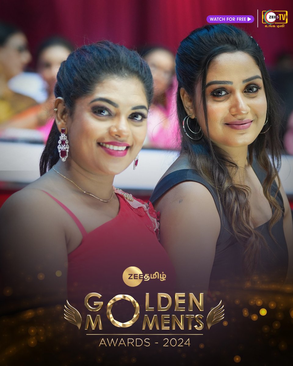 Catch this two cutie pie❤️ on #GoldenMomentsAward2024 now streaming on #ZEE5 absolutely for free!

#ZEE5Tamil #WatchForFree #RiyaVishwanathan