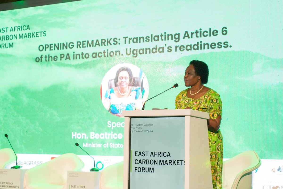 Opening remarks by Hon. Beatrice Anywar Atim, the Minister of State for Environment.

“As a country and as a globe, we need to get the best of mother nature. Before we get the milk, we must protect the environment.”

#KTAat15 #EastAfricaCarbonMarketsForum #EACMF2024