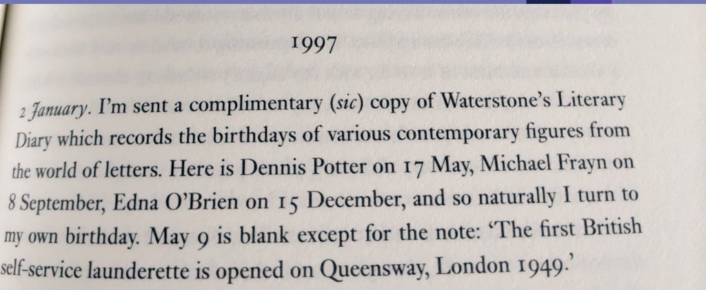 Happy Special Birthday Alan Bennett. Talking Heads. Beyond The Fringe. The Lady In The Van. The History Boys. The Diaries and many more. 

From Untold Stories which contain diary entries from 1996-2004.

Enjoy your Thursday!

#AlanBennett #untoldstories #diaries #birthdayboy