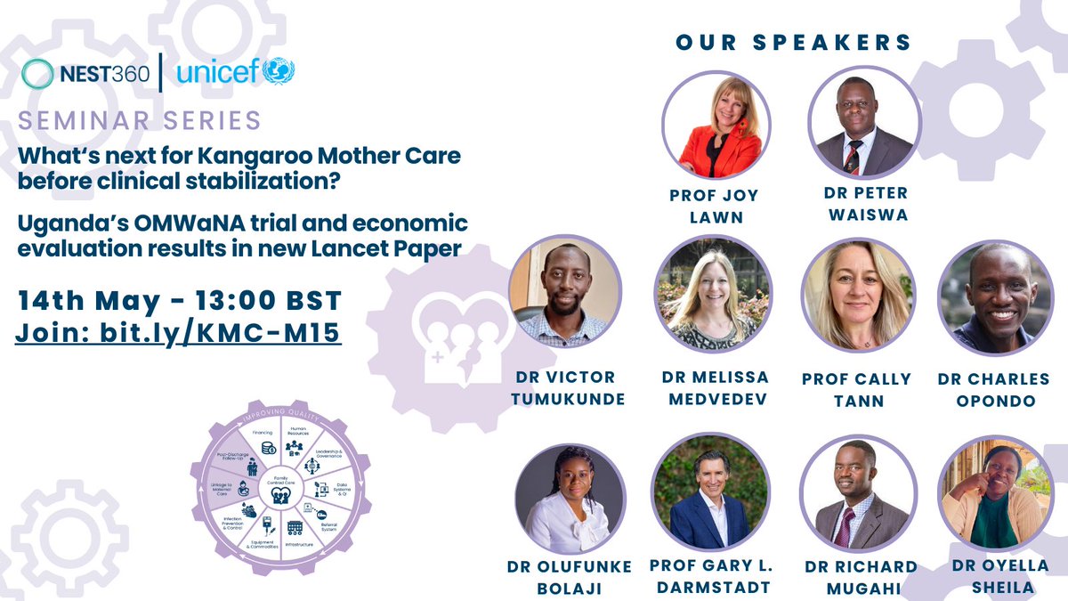 Next Tues! Join us for <a href="/lancet/">tomasz baniak</a> paper launch Ugandan trial of #KMC for most vulnerable unstable babies #borntoosoon
Impact? Cost? Implementation reality? Parent voice at ❤️ 
<a href="/EFCNIwecare/">EFCNI</a> <a href="/COINNurses/">COINN</a> <a href="/MRC_Uganda/">MRC/UVRI and LSHTM Uganda Research Unit</a> <a href="/MARCH_LSHTM/">MARCH Centre, LSHTM</a> <a href="/MNCH_Centre/">MNCH Research</a> <a href="/The_MRC/">Medical Research Council</a> <a href="/PMNCH/">PMNCH</a> <a href="/HealthyNewborns/">Healthy Newborn Network (HNN)</a> <a href="/NEST360org/">NEST360</a>