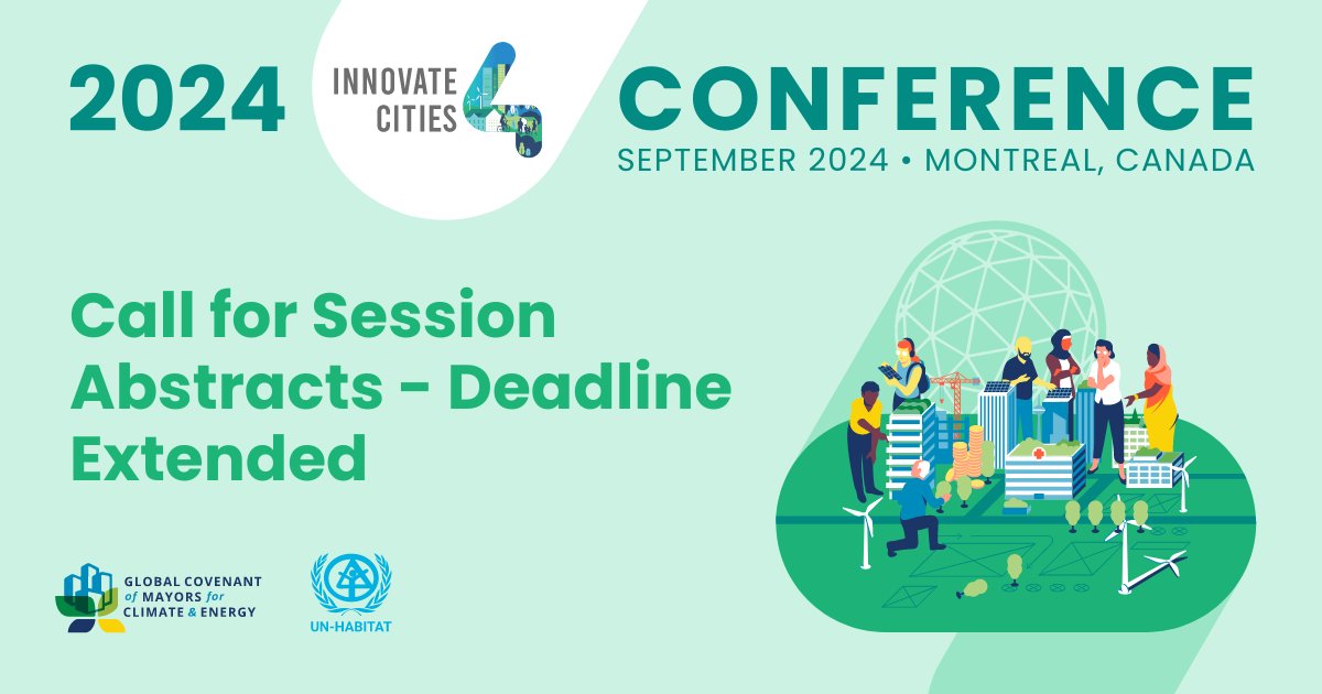 📢 Great news: you still have time to co-create the future of sustainable cities until 24 May! Ahead of the 2024 #Innovate4Cities Conference, submit your session abstract on biodiversity & resilience, finance, multi-level governance or digitalization. 👉tinyurl.com/2p9bd3p6