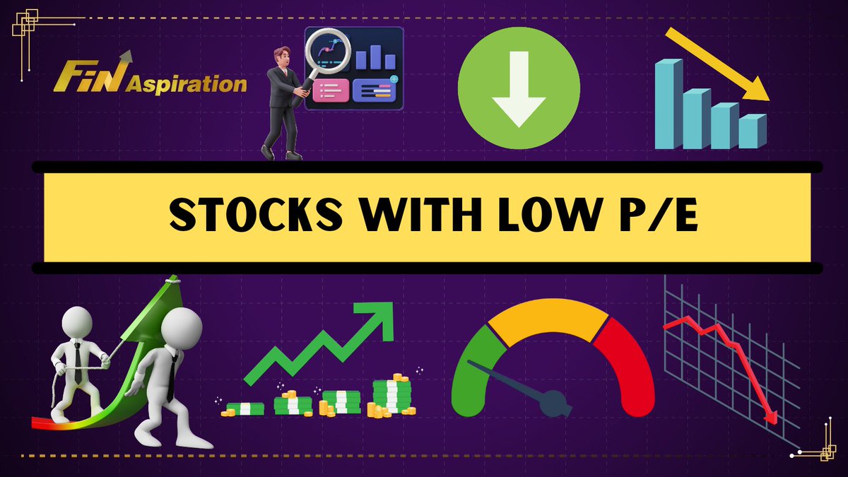👉 Stocks With Low P/E Ratio ✨

🌟 Every Intelligent Investors Must Know A list of 17 Stocks👇

 👉 A Thread🧵 👇✨... 

#StockMarketindia #StockMarket #stockmarkets #investing #investment #investors #StockMarketNews
