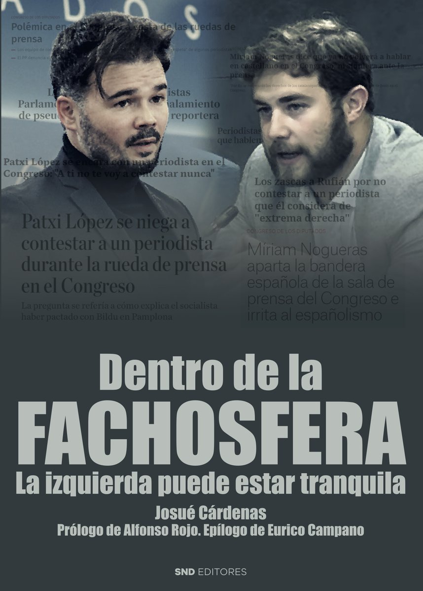 Ya a la venta Dentro de la Fachosfera. Un libro valiente que está levantando ampollas por serlo. Como dice el subtítulo, llama a la reflexión de cómo la derecha es estéril para enfrentarse al moloch progresista, principalmente por el número de gilipollas e inútiles que lo nutren.