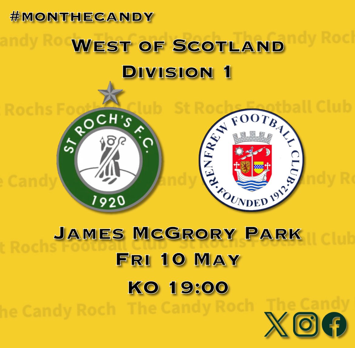 With kick off to our last home game approaching tomorrow….

Who would like to see a sneak peak of the new away kit TODAY that will be worn for the match vs Renfrew? 

#MonTheCandy